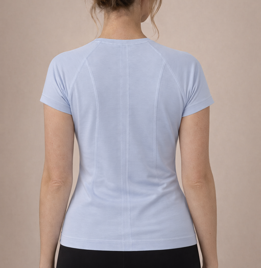 Featherlight Tee in Ciel