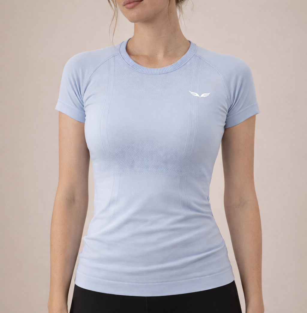Featherlight Tee in Ciel